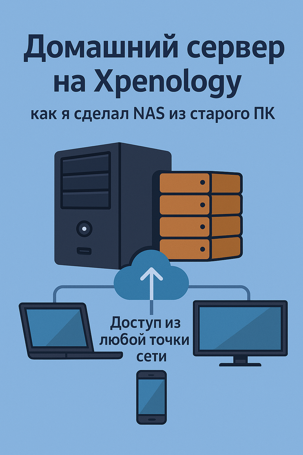 Домашний NAS на Xpenology: как я настроил себе сервер из старого ПК